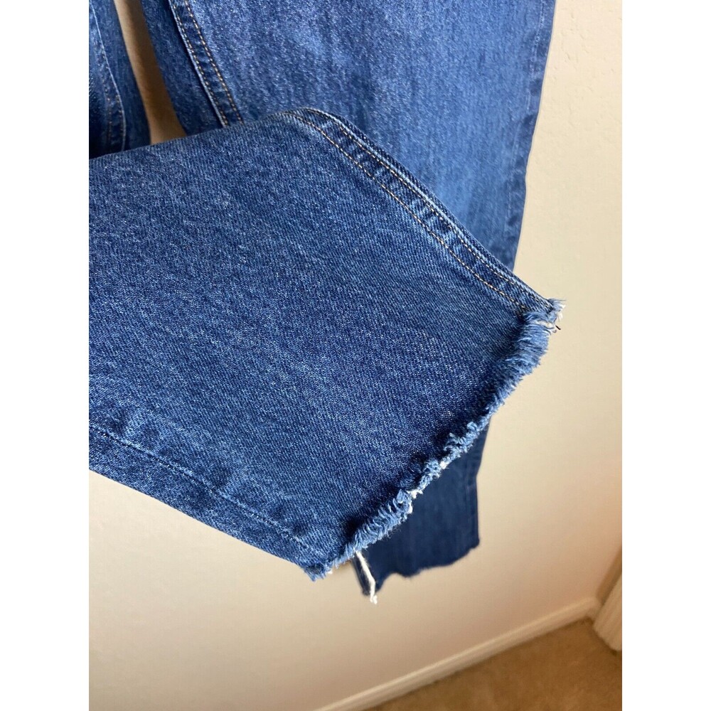 Agolde Womens Jeans Blue Size 25 Medium Wash Solid Button Mid Rise 5-Pocket - Picture 6 of 7
